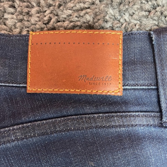 Madewell Skinny dark blue denim zipper ankle stretch jeans women’s size 28 - Picture 8 of 17